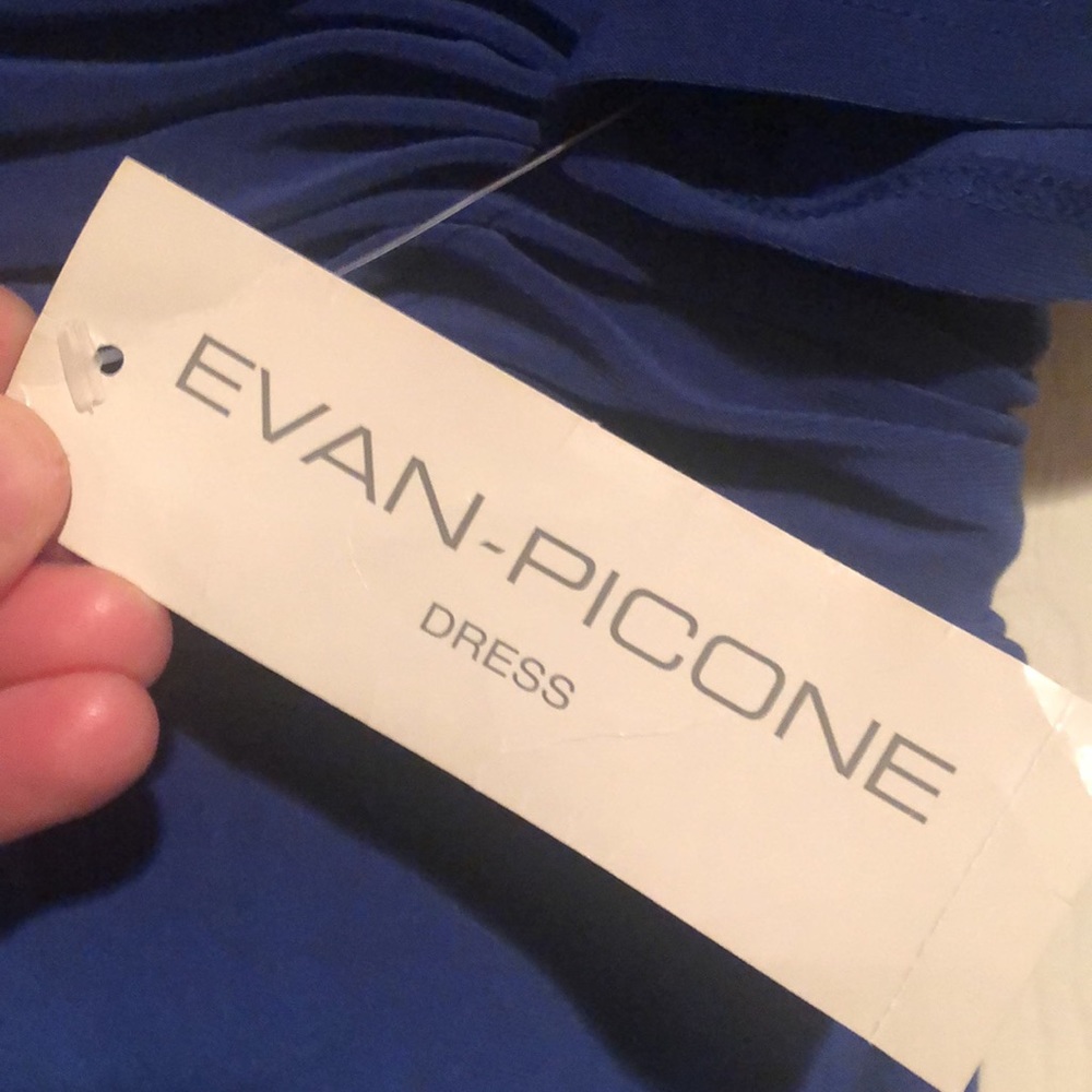NWT Evan Picone dress. Size 14. Blue. - Picture 6 of 9